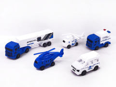 Pull Back Police Car(5in1) toys