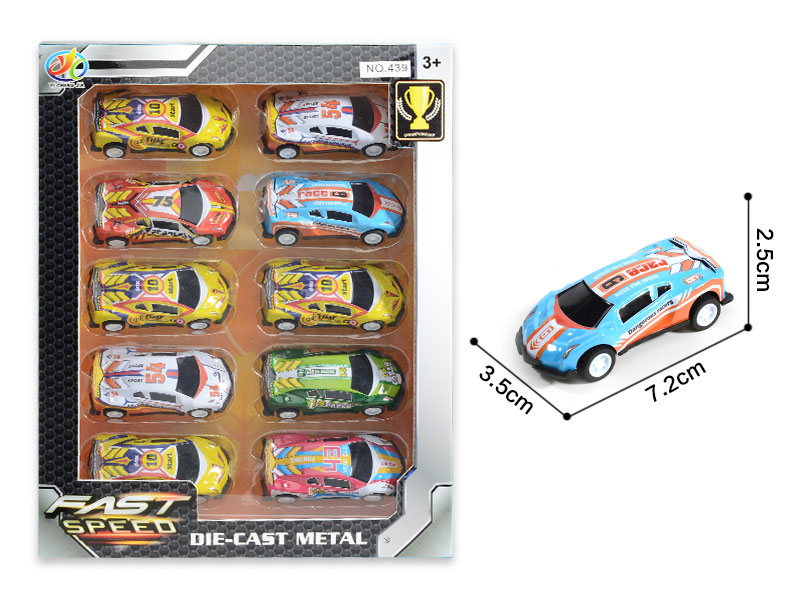 Die Cast Car Pull Back(10in1) toys