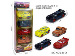 1:50 Die Cast Car Pull Back(4in1) toys