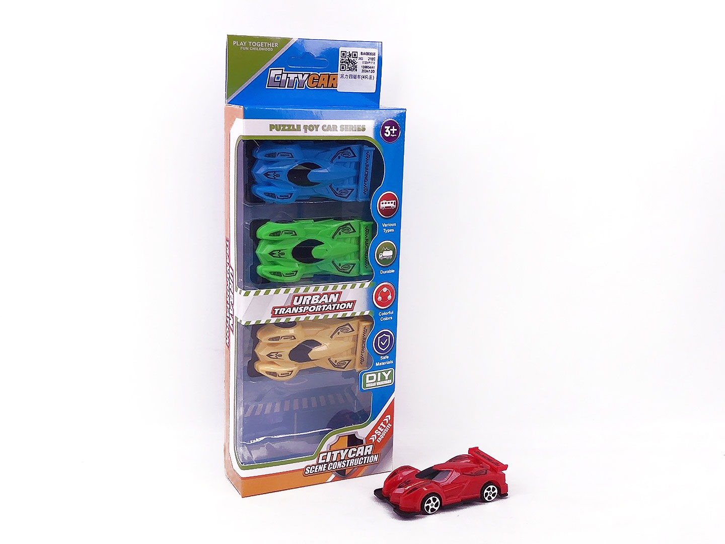 Pull Back 4Wd Car(4in1) toys