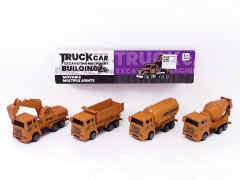 Pull Back Construction Truck(4in1) toys