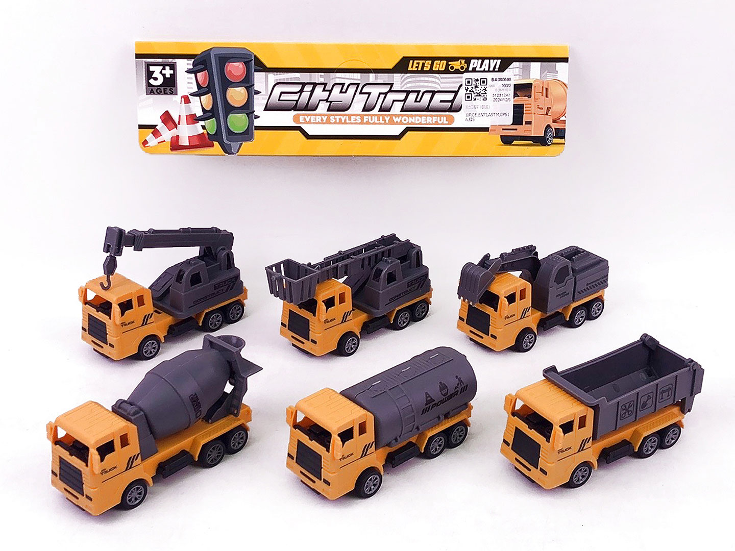 Pull Back Construction Truck(6in1) toys