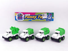 Pull Back Sanitation Truck(4in1) toys