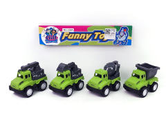 Pull Back Construction Truck(4in1) toys