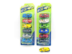 8.5CM Die Cast Racing Car Pull Back(6in1)