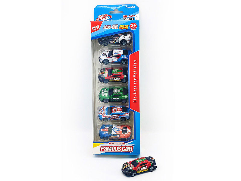 7.5CM Pull Back Racing Car(6in1) toys