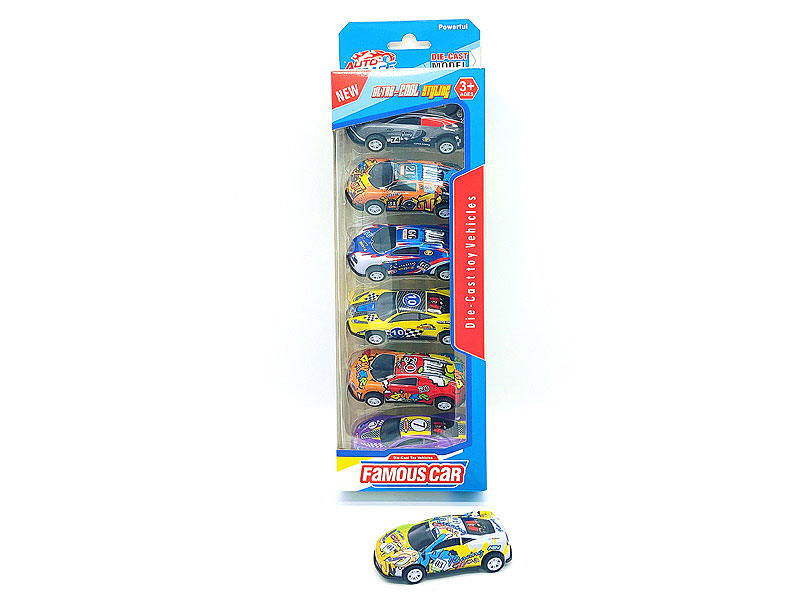 8.5CM Pull Back Racing Car(6in1) toys