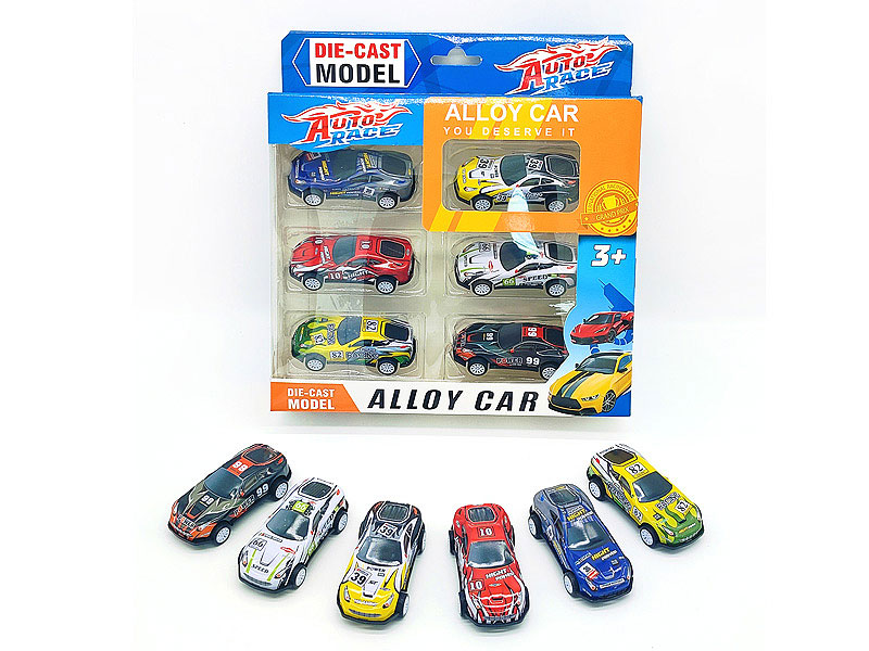 7.5CM Pull Back Racing Car(6in1) toys