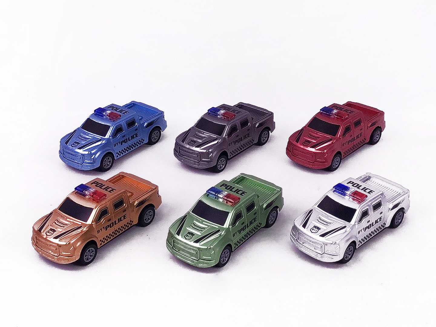 Pull Back Police Car(6in1) toys