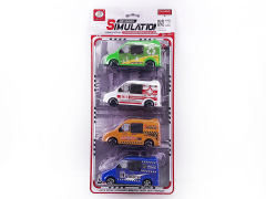 Pull Back Car(4in1) toys