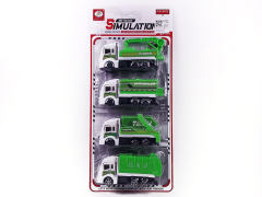 Pull Back Sanitation Truck(4in1) toys