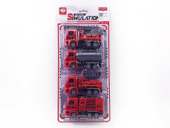 Pull Back Fire Engine(4in1) toys