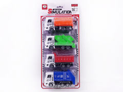 Pull Back Sanitation Truck(4in1) toys