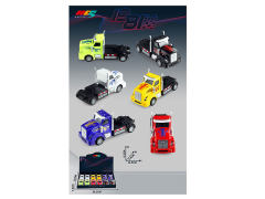 1:50 Die Cast Truck Pull Back(12in1)