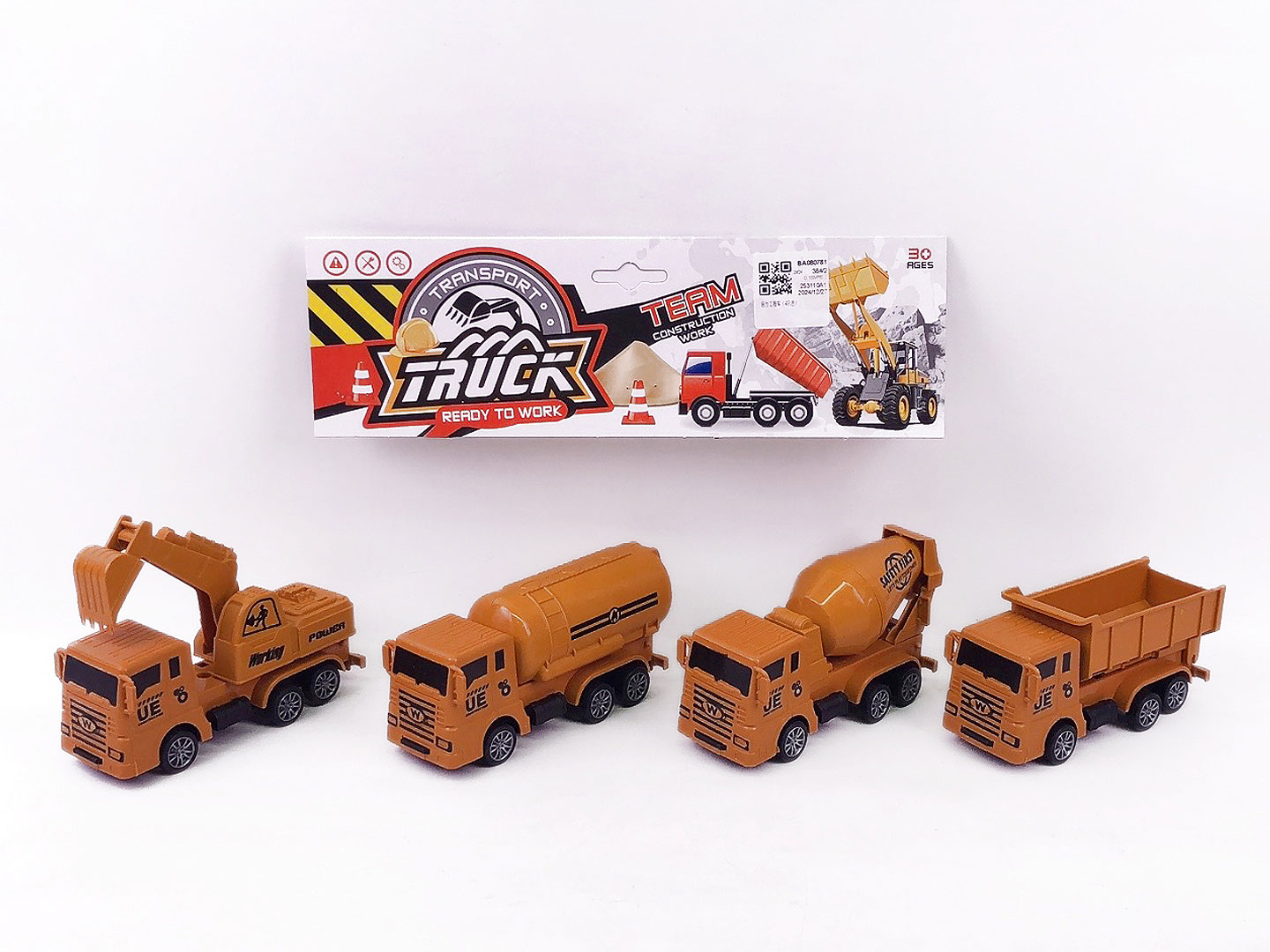 Pull Back Construction Truck(4in1) toys