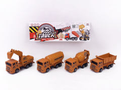 Pull Back Construction Truck(4in1) toys