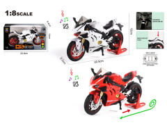 1:8 Die Cast Motorcycle Pull Back W/L_M(2C)