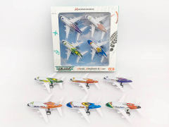 Die Cast Airplane Pull Back(4in1) toys