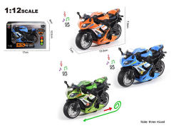 1:12 Die Cast Motorcycle Pull Back W/L_S(3C)