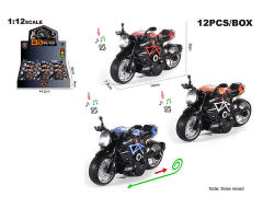 1:12 Die Cast Motorcycle Pull Back W/L_S(3C)