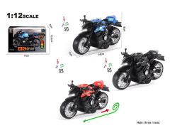 1:12 Die Cast Motorcycle Pull Back W/L_S(3C)