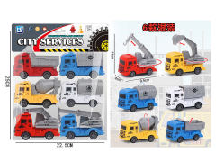 Pull Back Construction Truck(6in1) toys