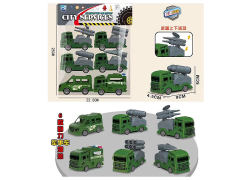 Pull Back Military Car(6in1) toys