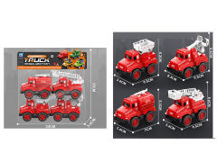 Pull Back Fire Engine(4in1) toys