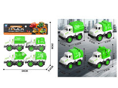 Pull Back Sanitation Truck(4in1) toys