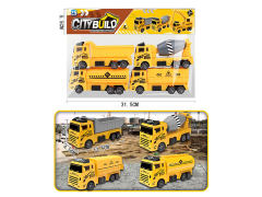 Pull Back Construction Truck(4in1) toys