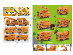 Pull Back Construction Truck(6in1) toys