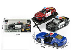 1:36 Die Cast Police Car Pull Back(3C) toys