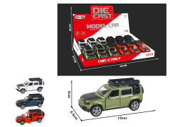 1:28 Die Cast Car Pull Back W/L_M(12in1) toys