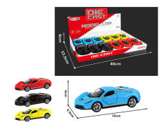 1:28 Die Cast Car Pull Back(12in1) toys