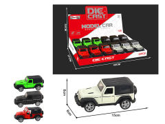 1:28 Die Cast Car Pull Back W/L_M(12in1) toys