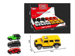 1:28 Die Cast Car Pull Back W/L_M(12in1) toys