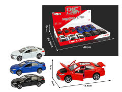 1:28 Die Cast Car Pull Back W/L_M(12in1) toys