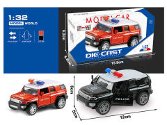 1:32 Die Cast Police Car Pull Back W/L_S(2C) toys