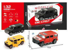 1:32 Die Cast Car Pull Back W/L_M(3C) toys