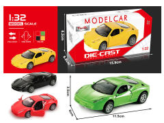 1:32 Die Cast Car Pull Back(4C) toys