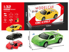 1:32 Die Cast Car Pull Back W/L_M(4C) toys