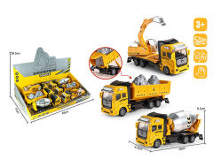 Die Cast Construction Truck Pull Back(6in1) toys