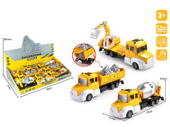 Die Cast Construction Truck Pull Back(6in1) toys