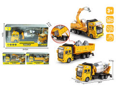 Die Cast Construction Truck Pull Back(3S) toys