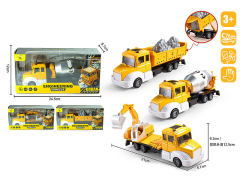 Die Cast Construction Truck Pull Back(3S) toys