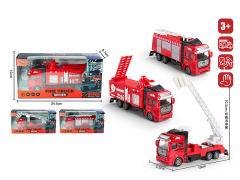 Die Cast Fire Engine Pull Back(3S) toys