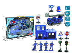 Pull Back Police Car Set toys