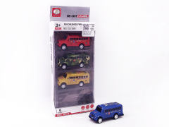 Pull Back Bus(4in1) toys