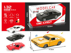 1:32 Die Cast Car Pull Back W/L_M(4C) toys