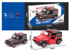 1:32 Die Cast Police Car Pull Back(2C) toys